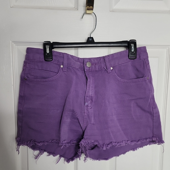 American Bazi Pants - American Bazi Purple Women's Denim Shorts